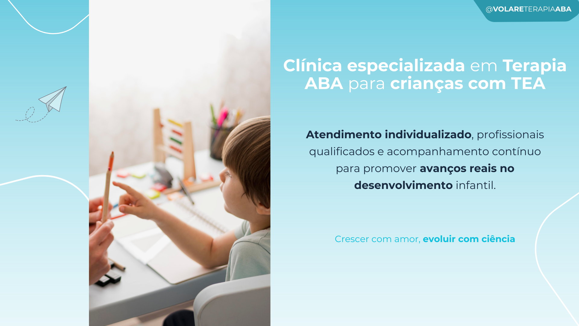 VOLARE - Clínica especializada em Terapia ABA para crianças com TEA